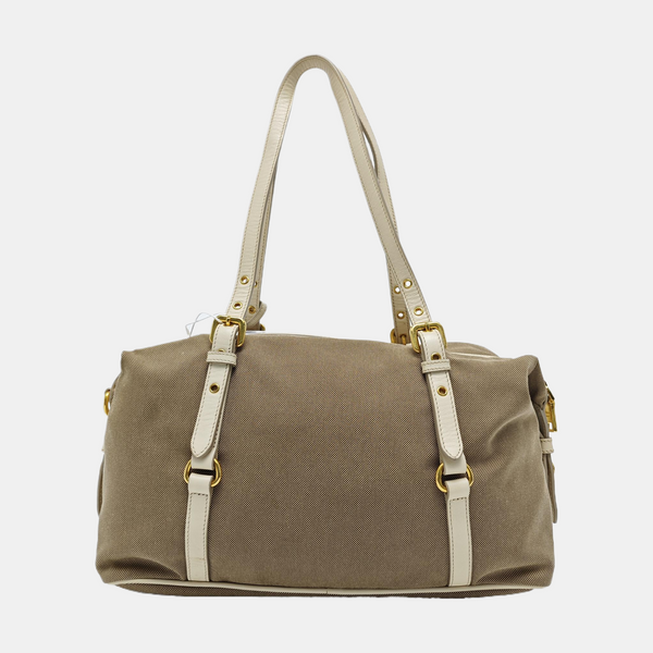 Canvas Shoulder Bag Brown