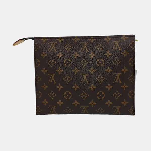 TRIO Monogram Coated Canvas Brown