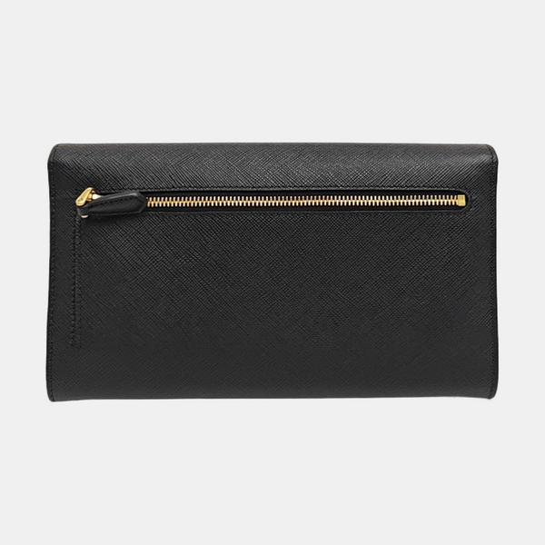 Saffiano Calfskin Clutch Black