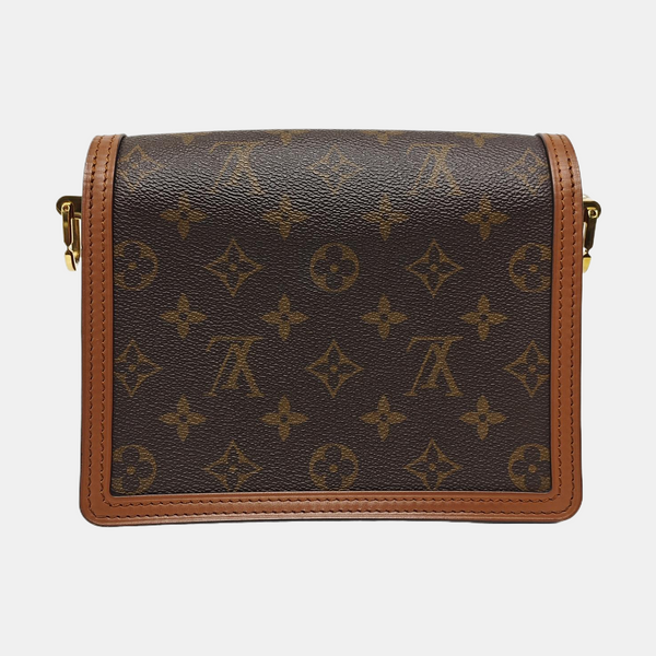 DAUPHINE Mini Monogram Coated Canvas Brown