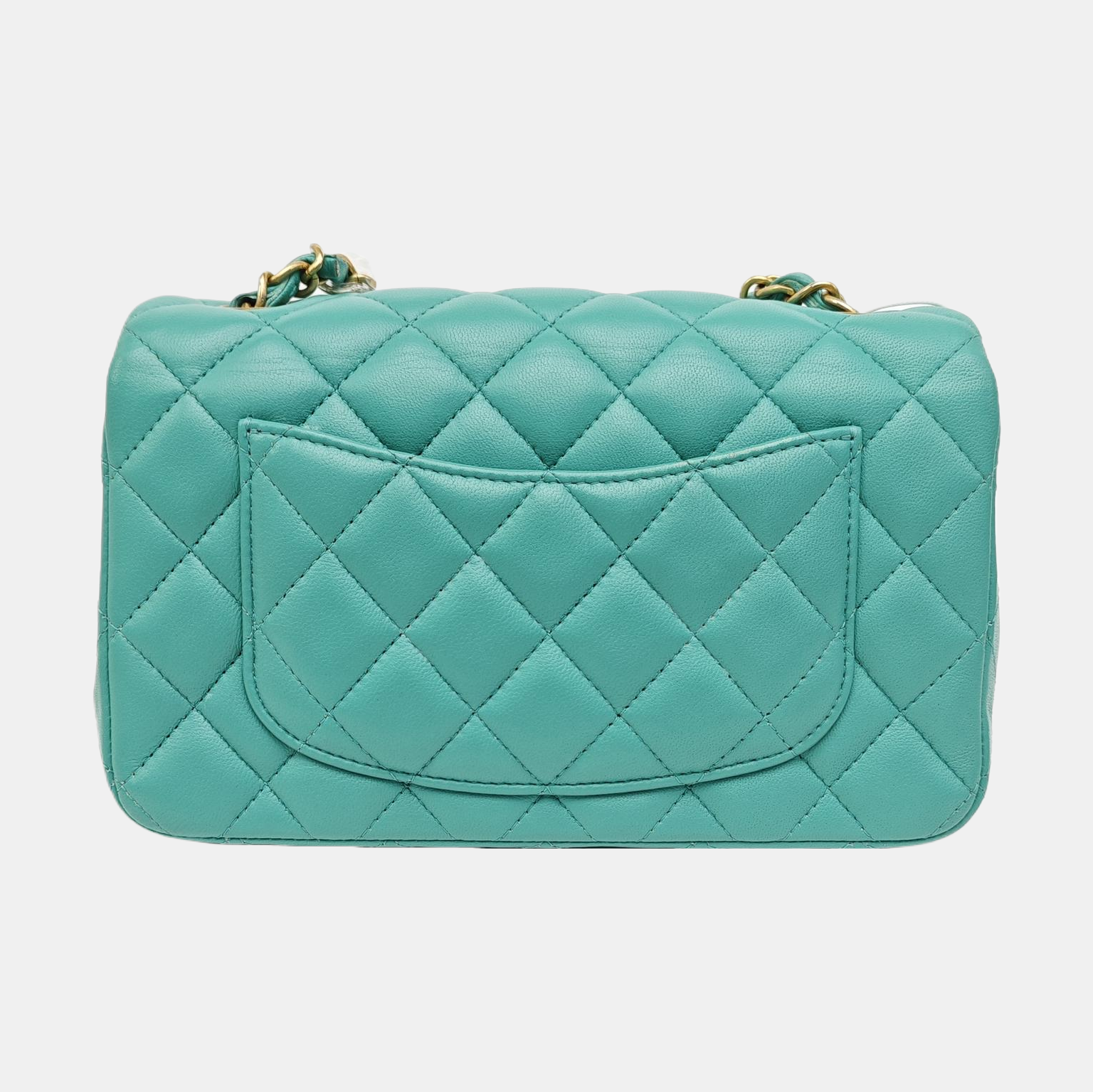 CLASSIC FLAP Mini Quilted Lambskin Green