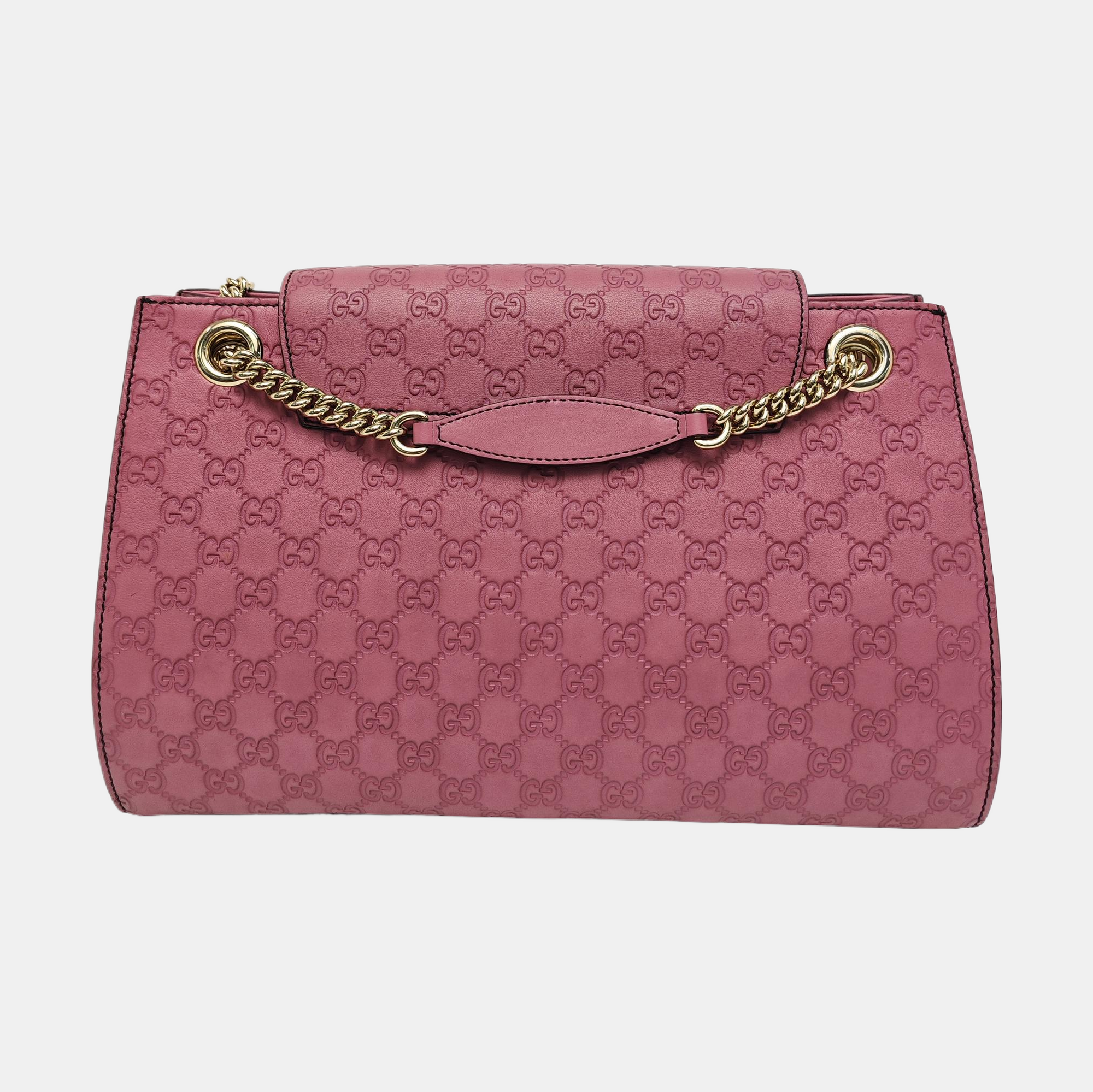 Emily Chain Monogram Calfskin Pink