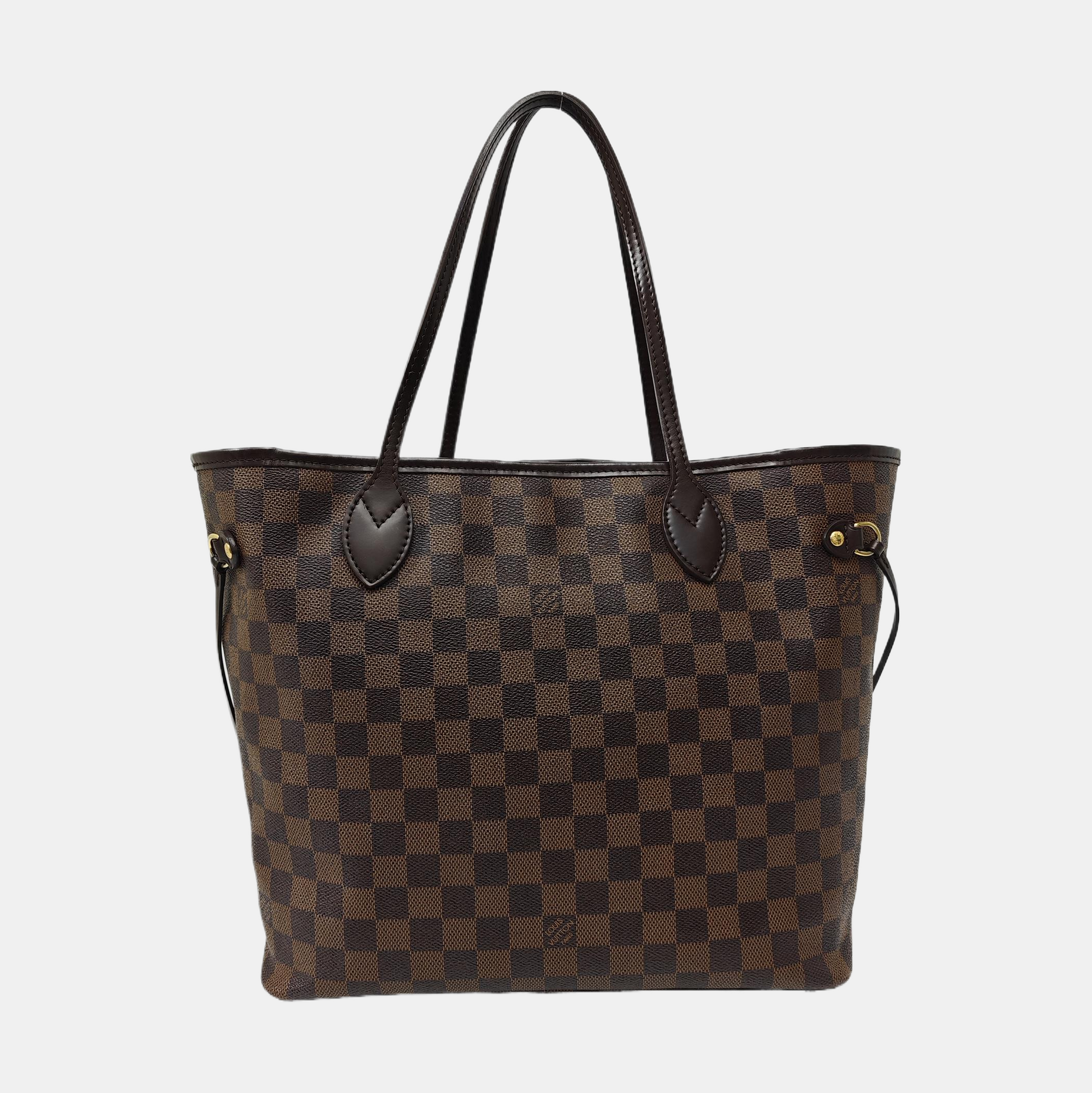 NEVERFULL MM Damier Ebene Coated Canvas Brown