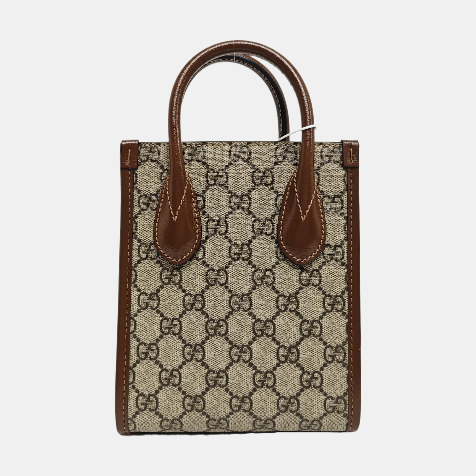 Retro Mini Monogram Coated Canvas Beige