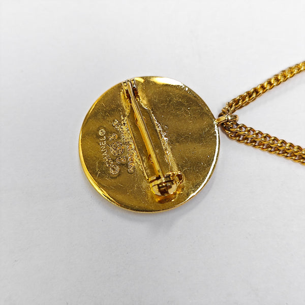 Metal Gold Brooch