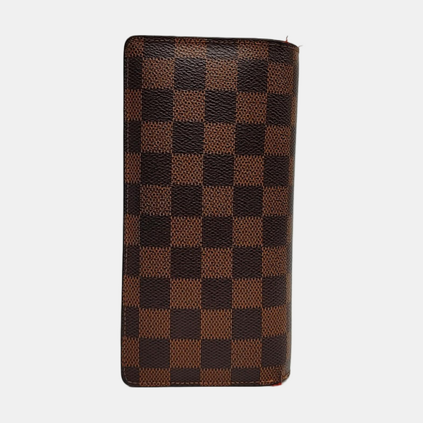 JAMES Damier Ebene Coated Canvas Brown Wallet