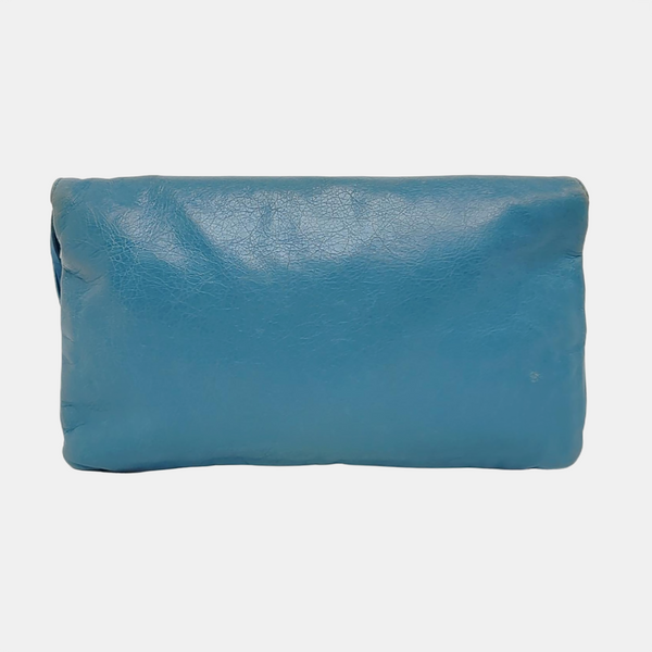 Authenticated pre-owned  Classic City Lambskin Blue - Clutch at Looply