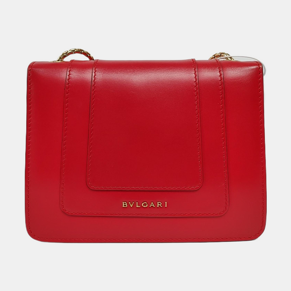 SERPENTI FOREVER Small Calfskin Red