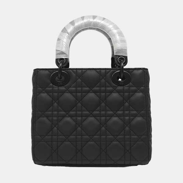 Lady Dior Small Cannage Calfskin Black