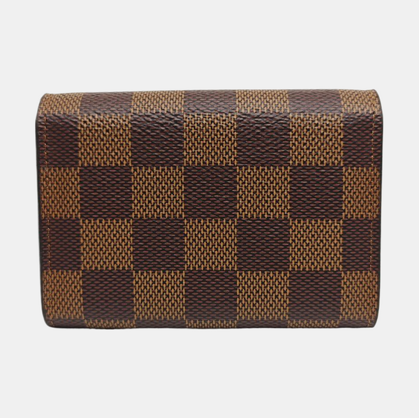 ROSALIE Damier Ebene Coated Canvas Brown Wallet