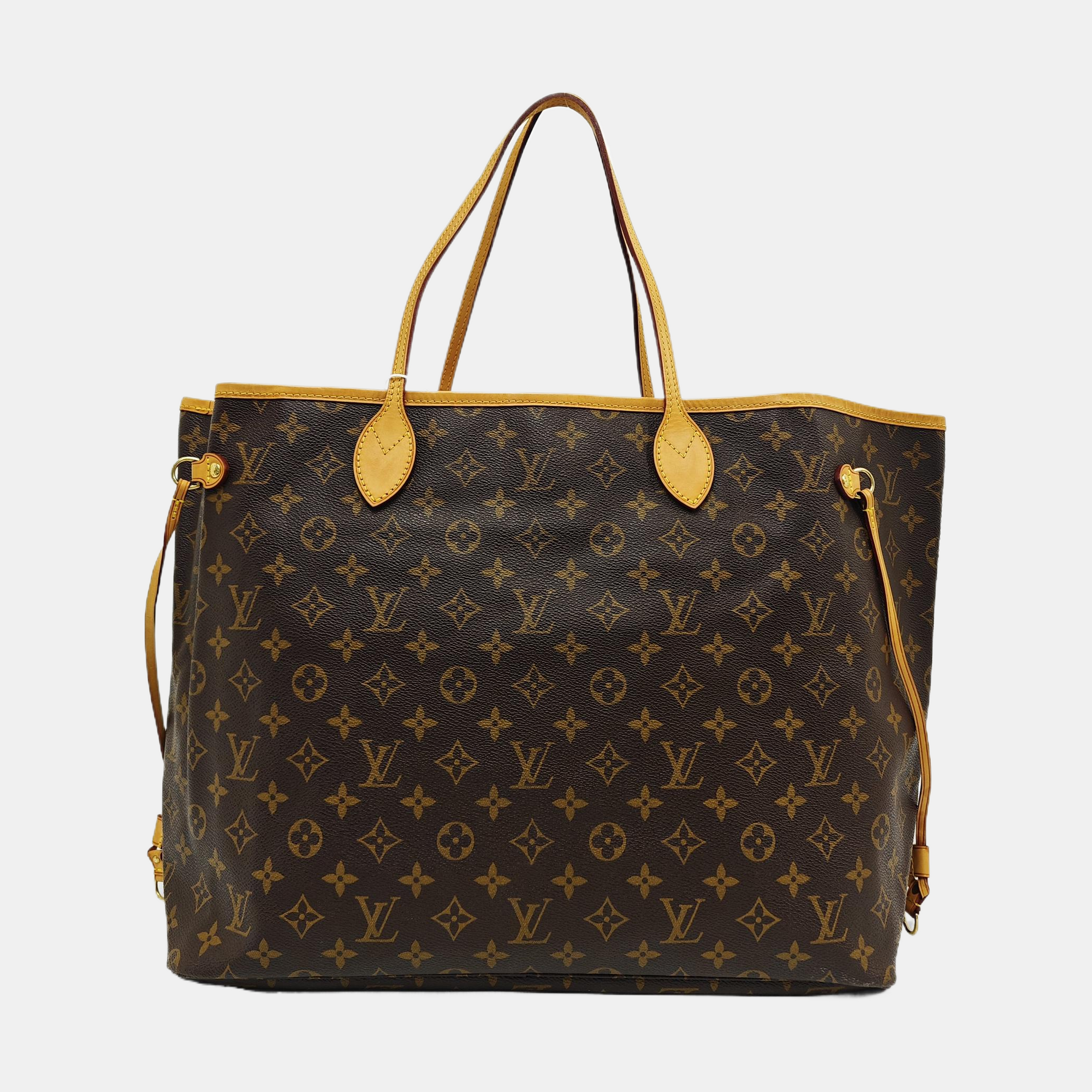 NEVERFULL Monogram Coated Canvas Brown