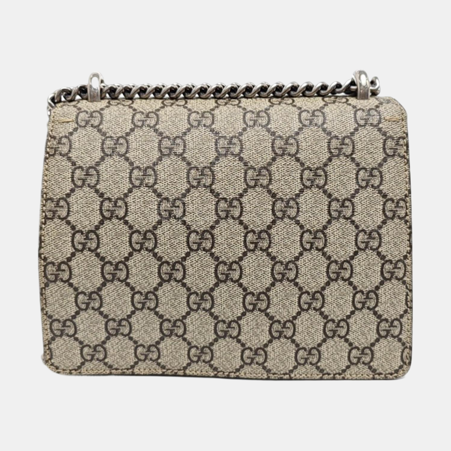 Dionysus Mini Monogram Coated Canvas Beige