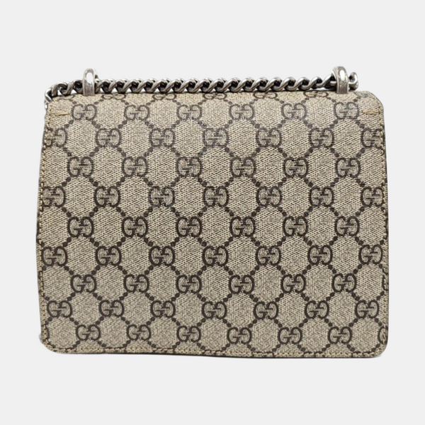 Dionysus Mini Monogram Coated Canvas Beige