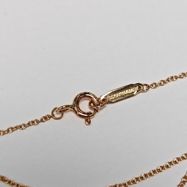 Tiffany Bow 18k Gold Rose Gold Necklace