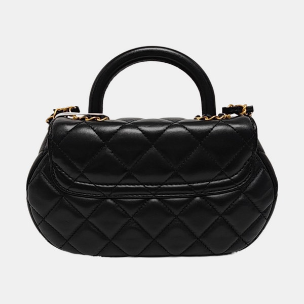 Quilted Lambskin Medium Black