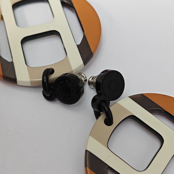 Metal Brown Stud Earrings