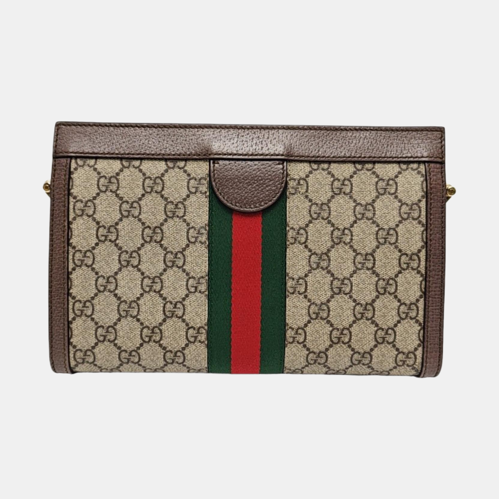 Ophidia Small Monogram Coated Canvas Beige