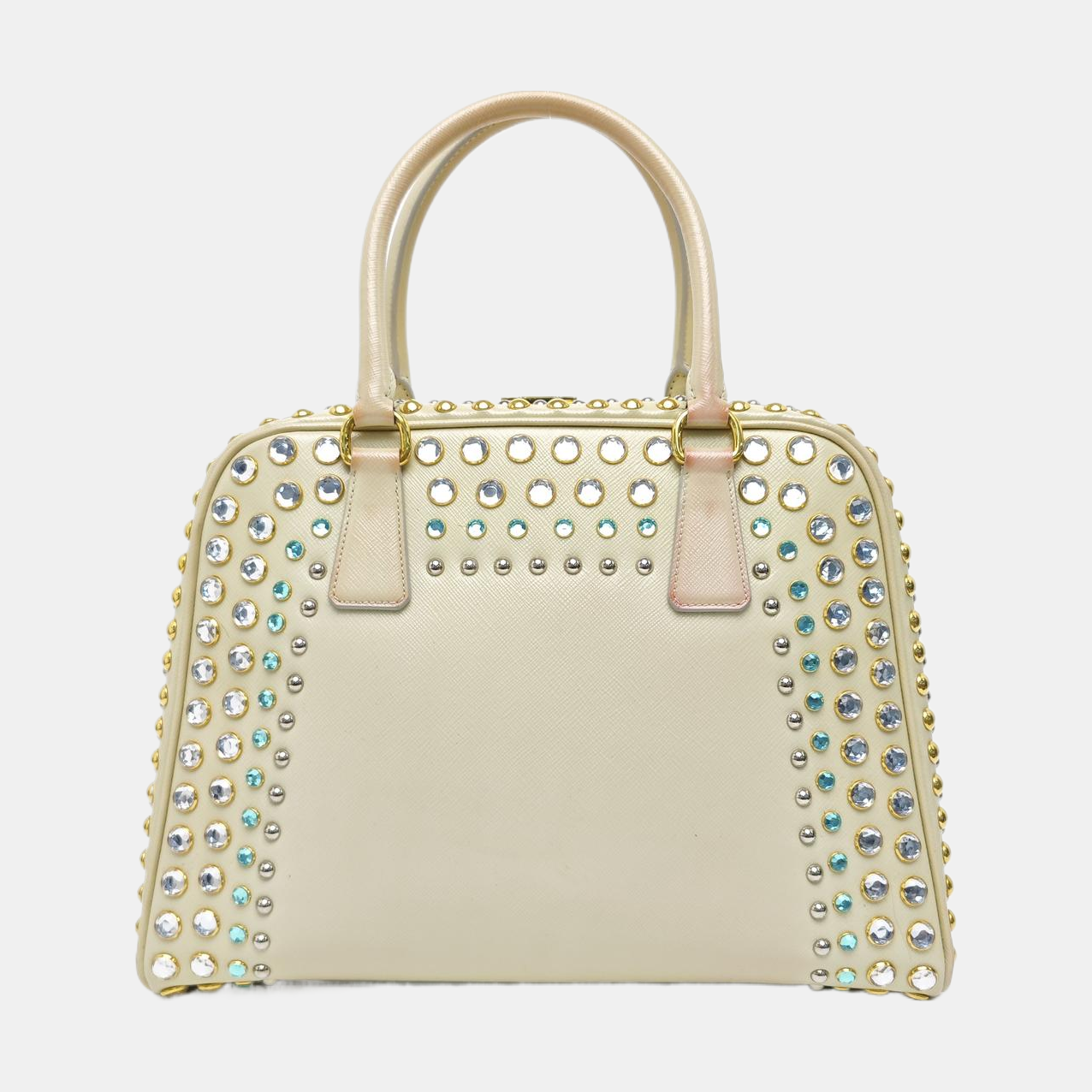 Pyramid Saffiano Calfskin Yellow