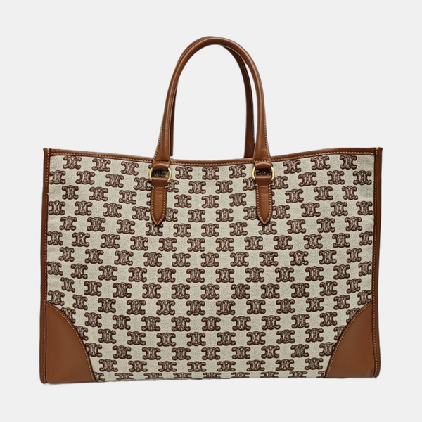 Fabric Tote Bag Brown