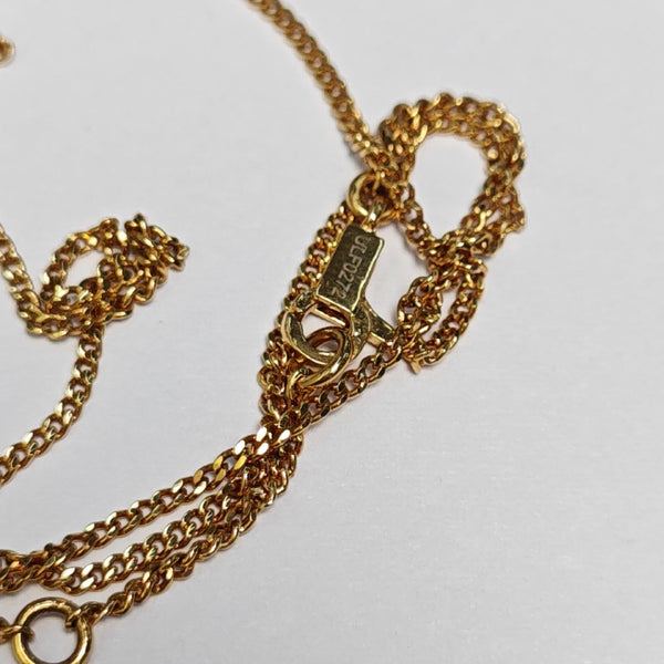 ALPHABET Brass Gold Necklace