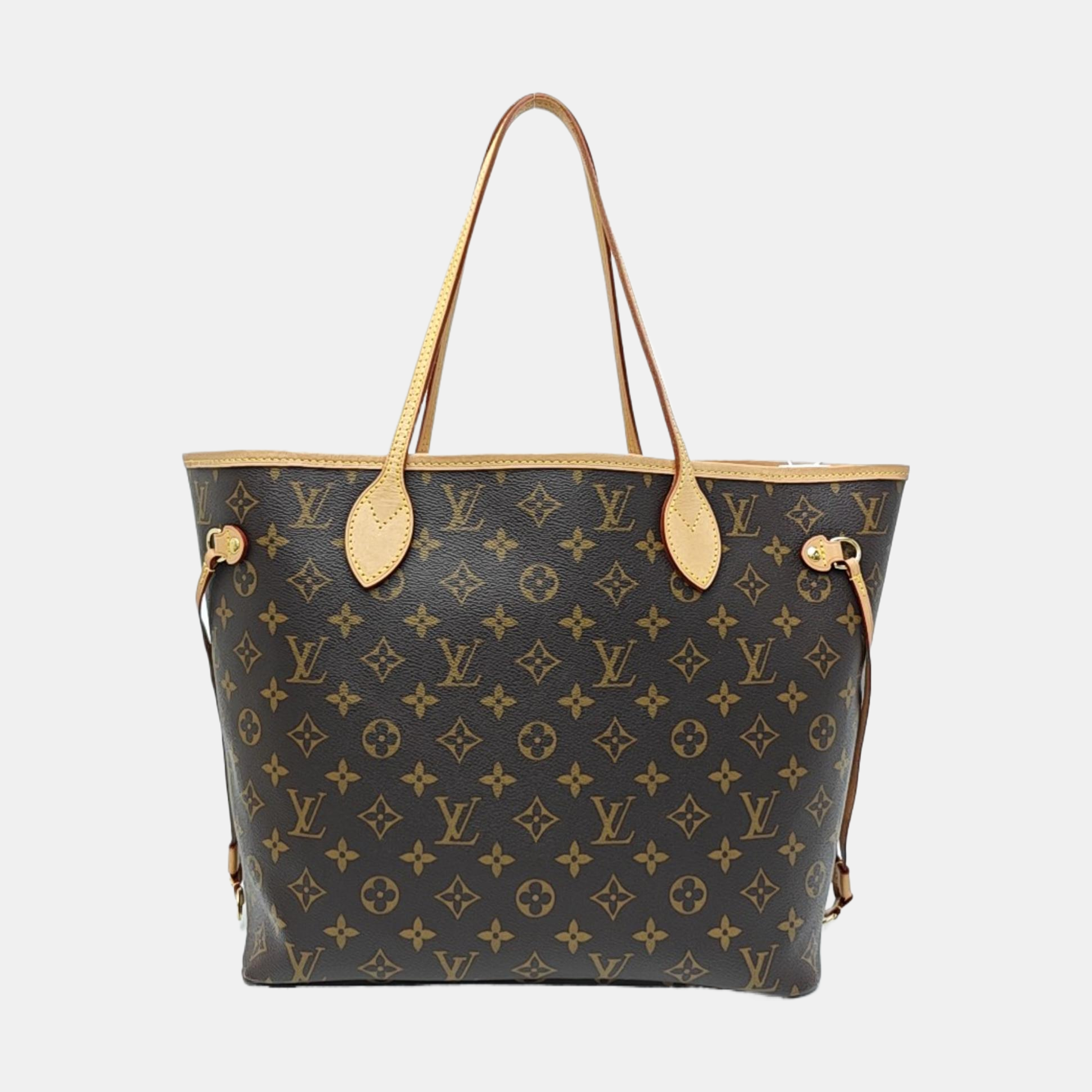 NEVERFULL MM Monogram Coated Canvas Brown