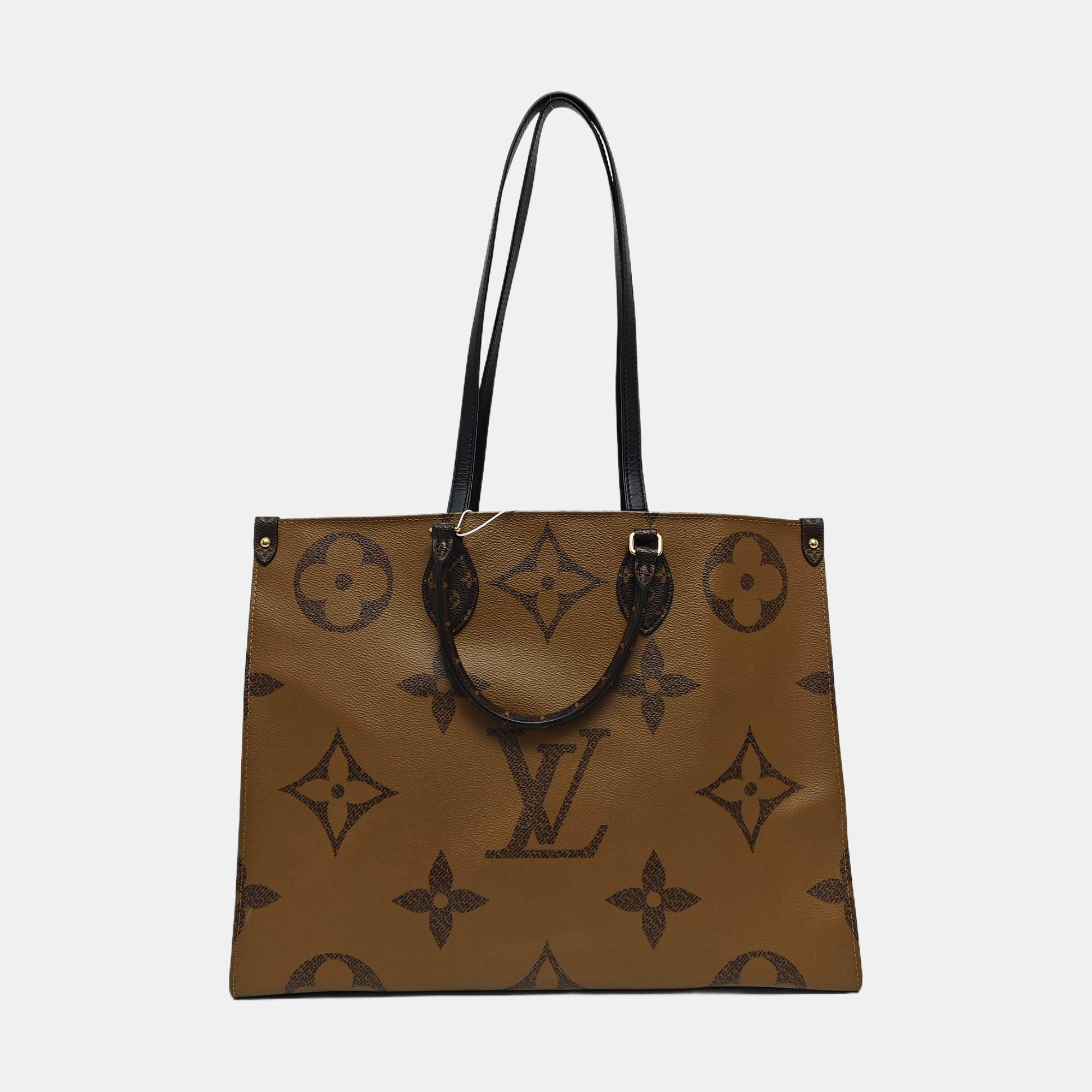 ONTHEGO GM Monogram Coated Canvas Brown