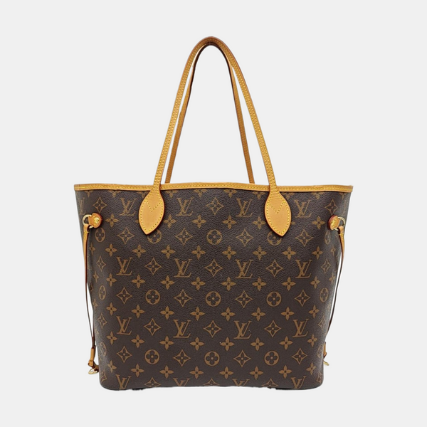NEVERFULL MM Monogram Coated Canvas Brown