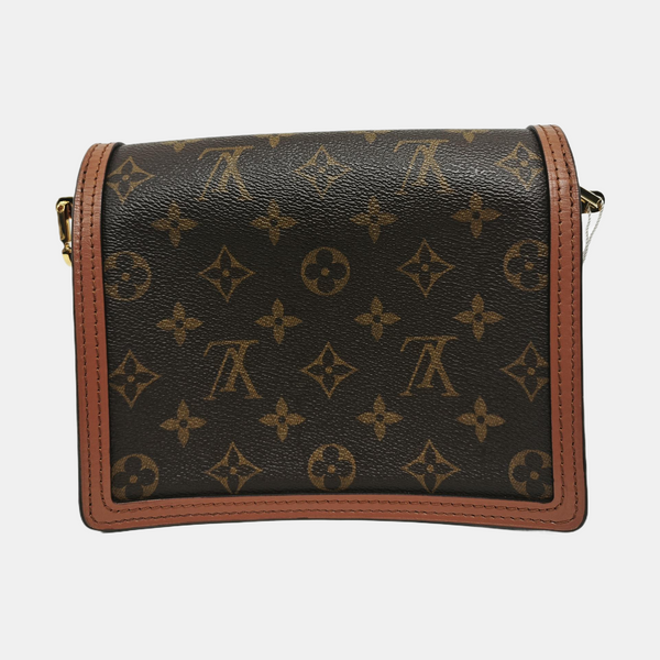 DAUPHINE Mini Monogram Coated Canvas Brown