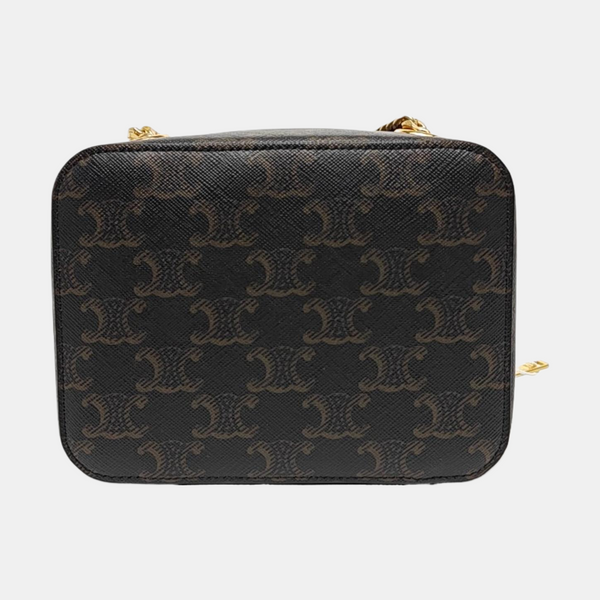 Authenticated pre-owned  TRIOMPHE Quilted Coated Canvas Black - Shoulder Bag at Looply