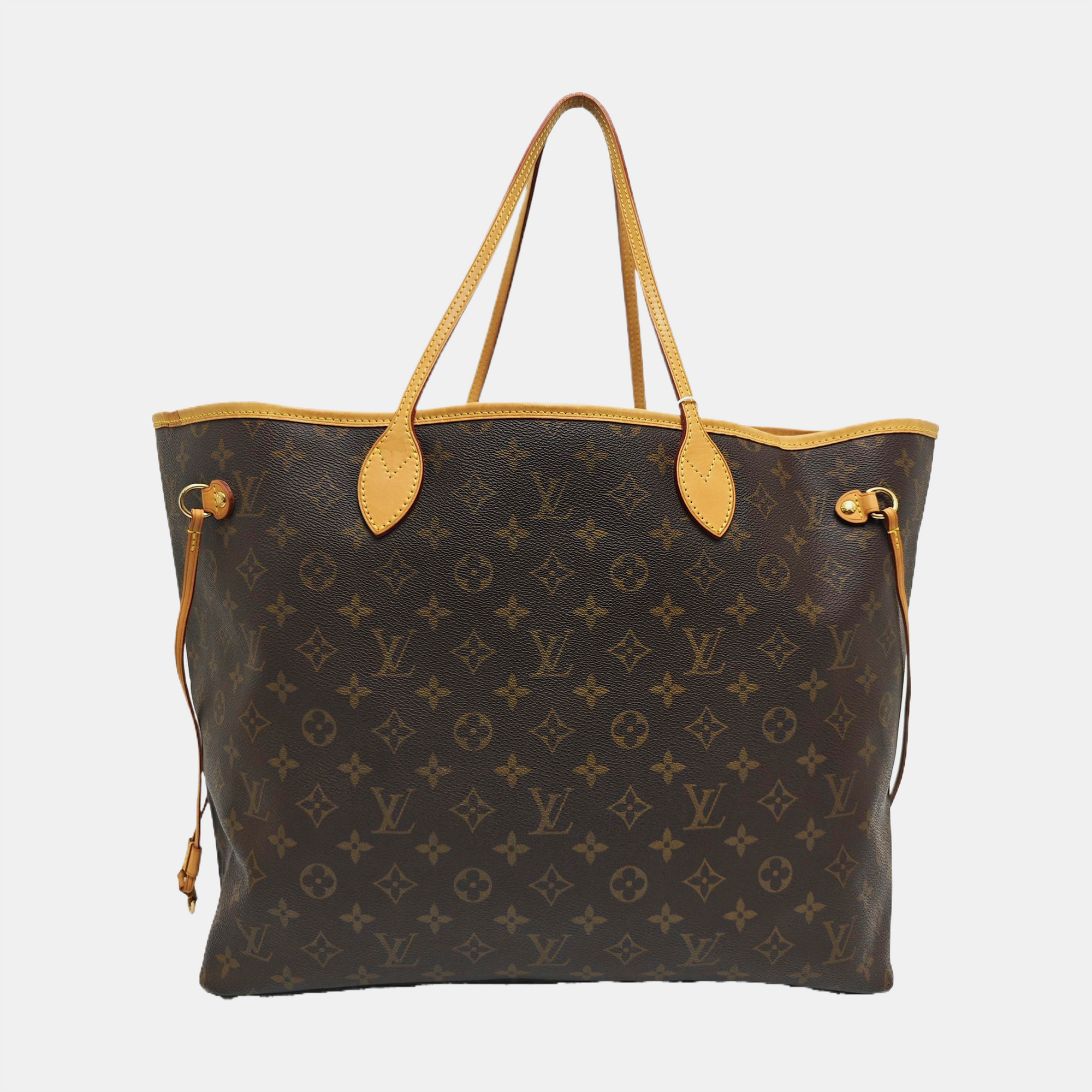 NEVERFULL GM Monogram Coated Canvas Brown