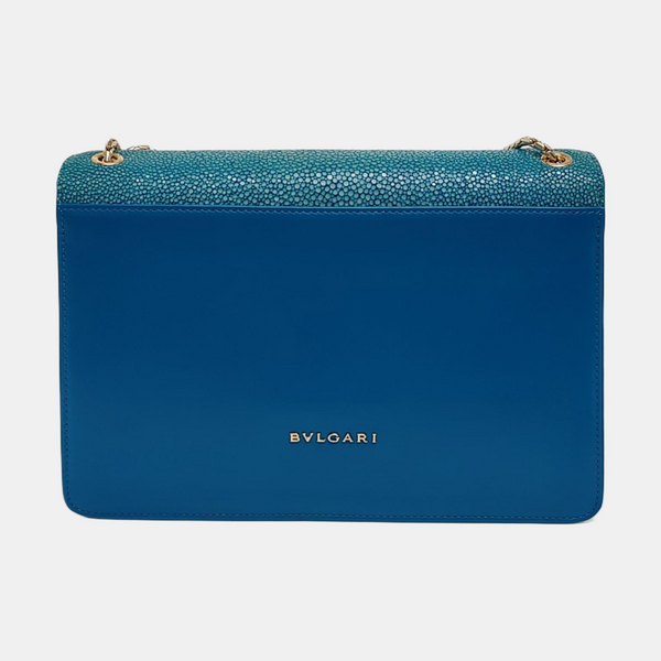 SERPENTI FOREVER Medium Stingray Leather Green