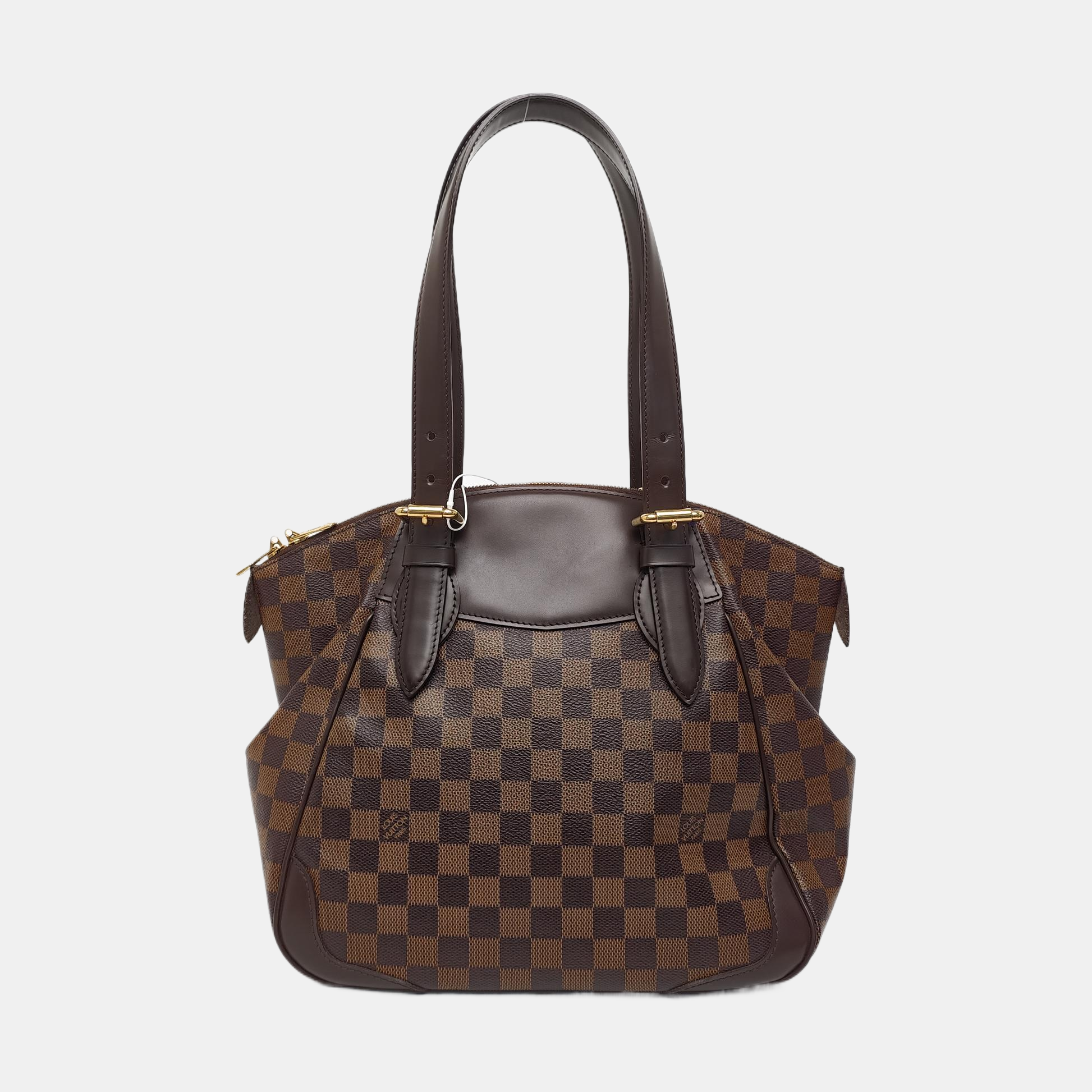 VERONA MM Damier Ebene Coated Canvas Brown