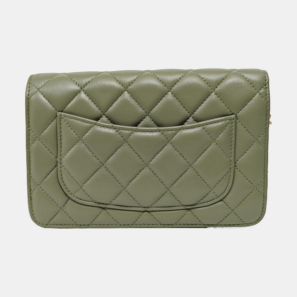 WOC Piel de Cordero Acolchada Verde