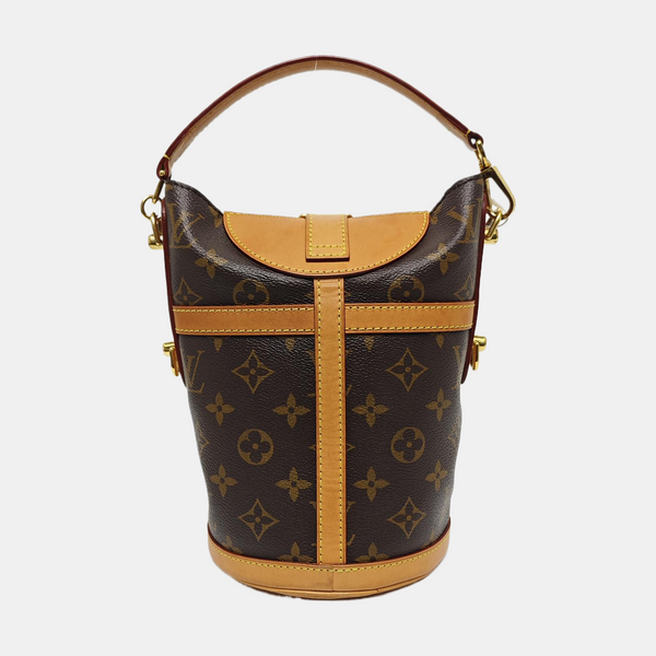 DUFFLE Monogram Coated Canvas Brown