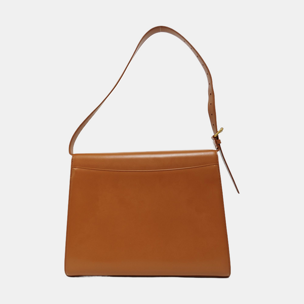 Calfskin Shoulder Bag Brown