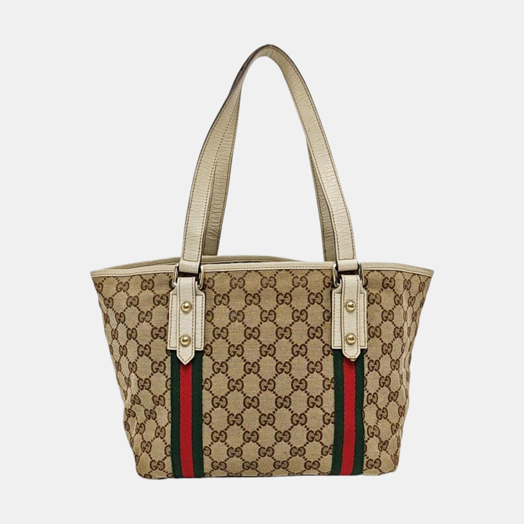 Jolicoeur Medium Monogram Coated Canvas Beige
