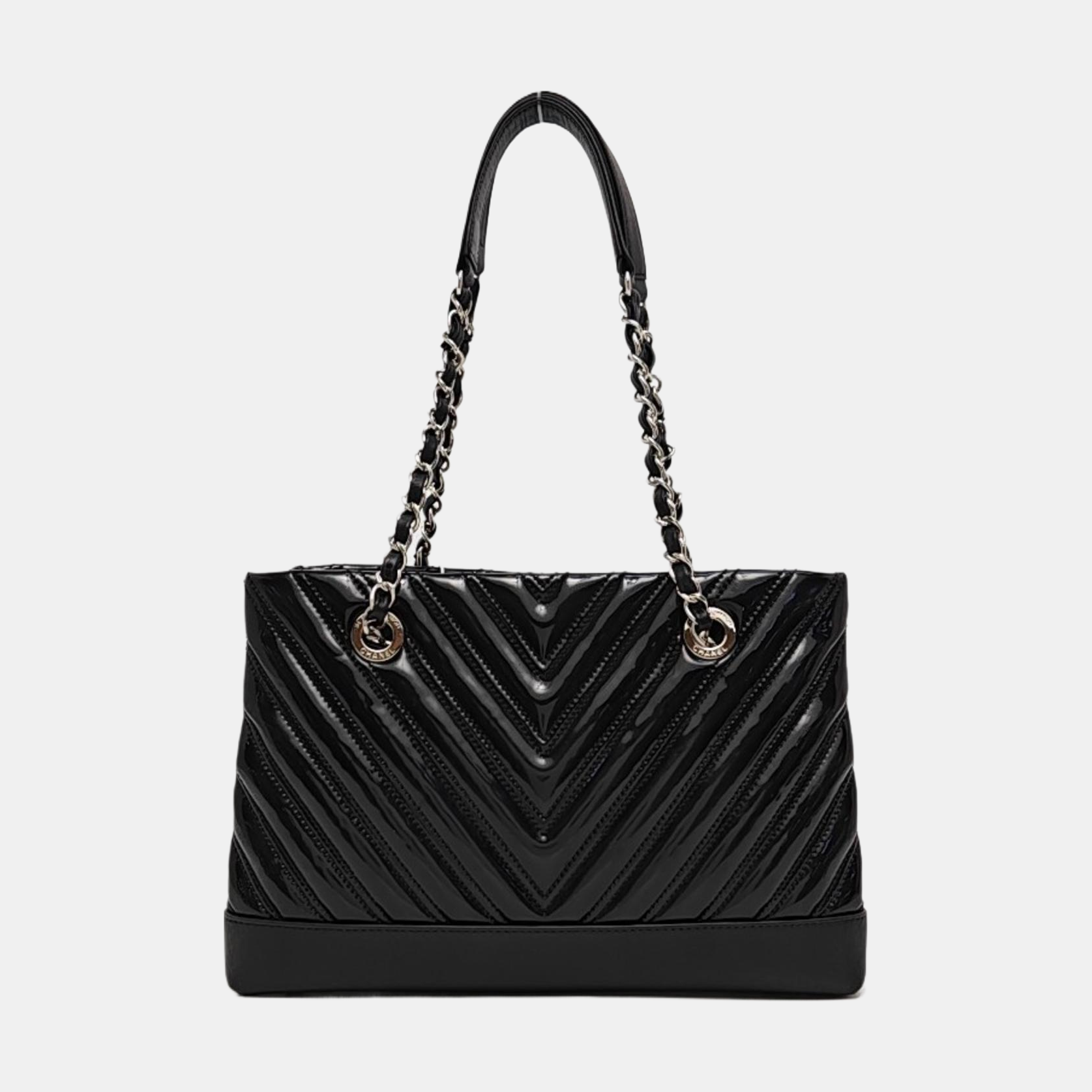 Chevron Calfskin Black