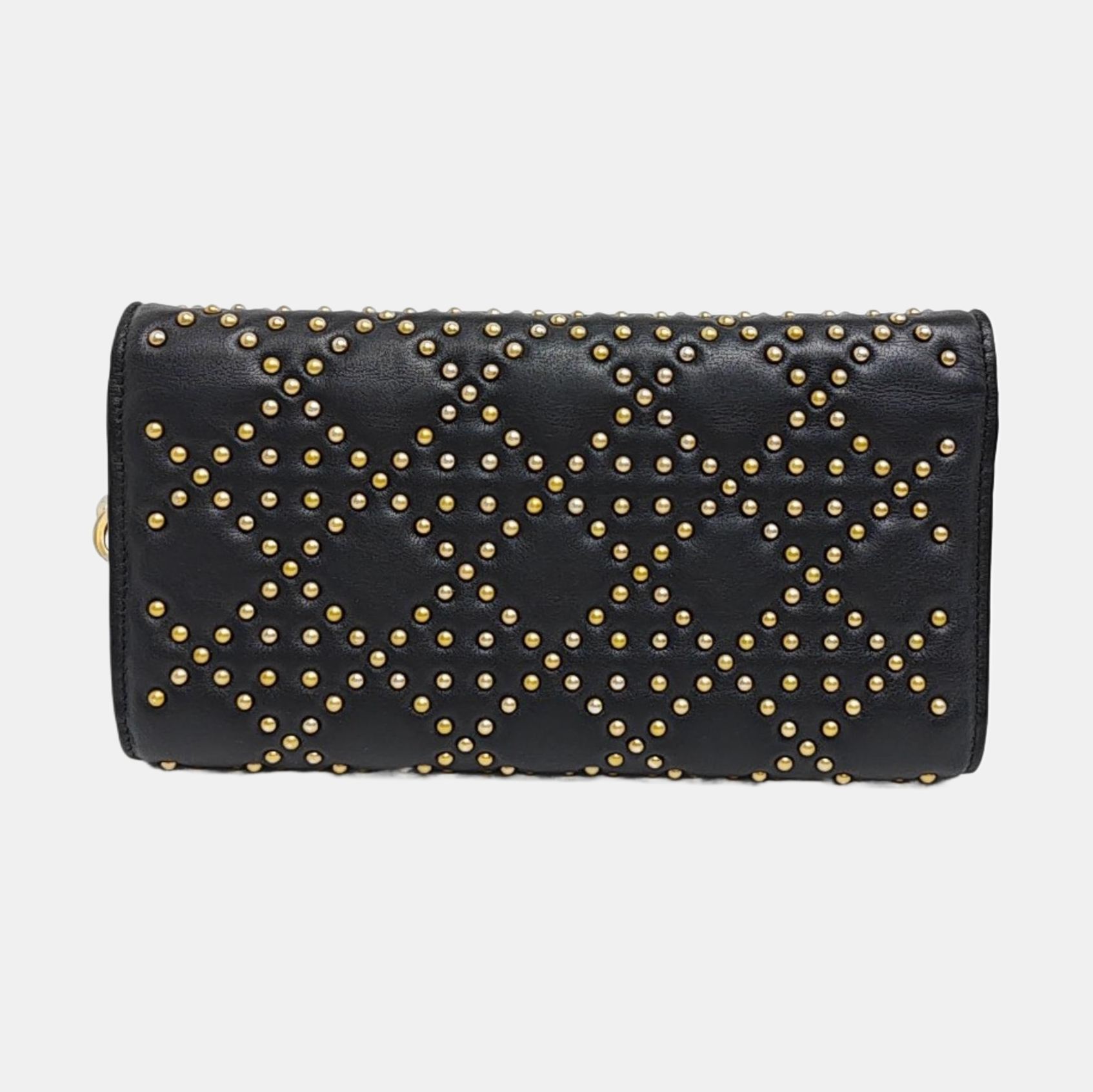 Lambskin Shoulder Bag Black