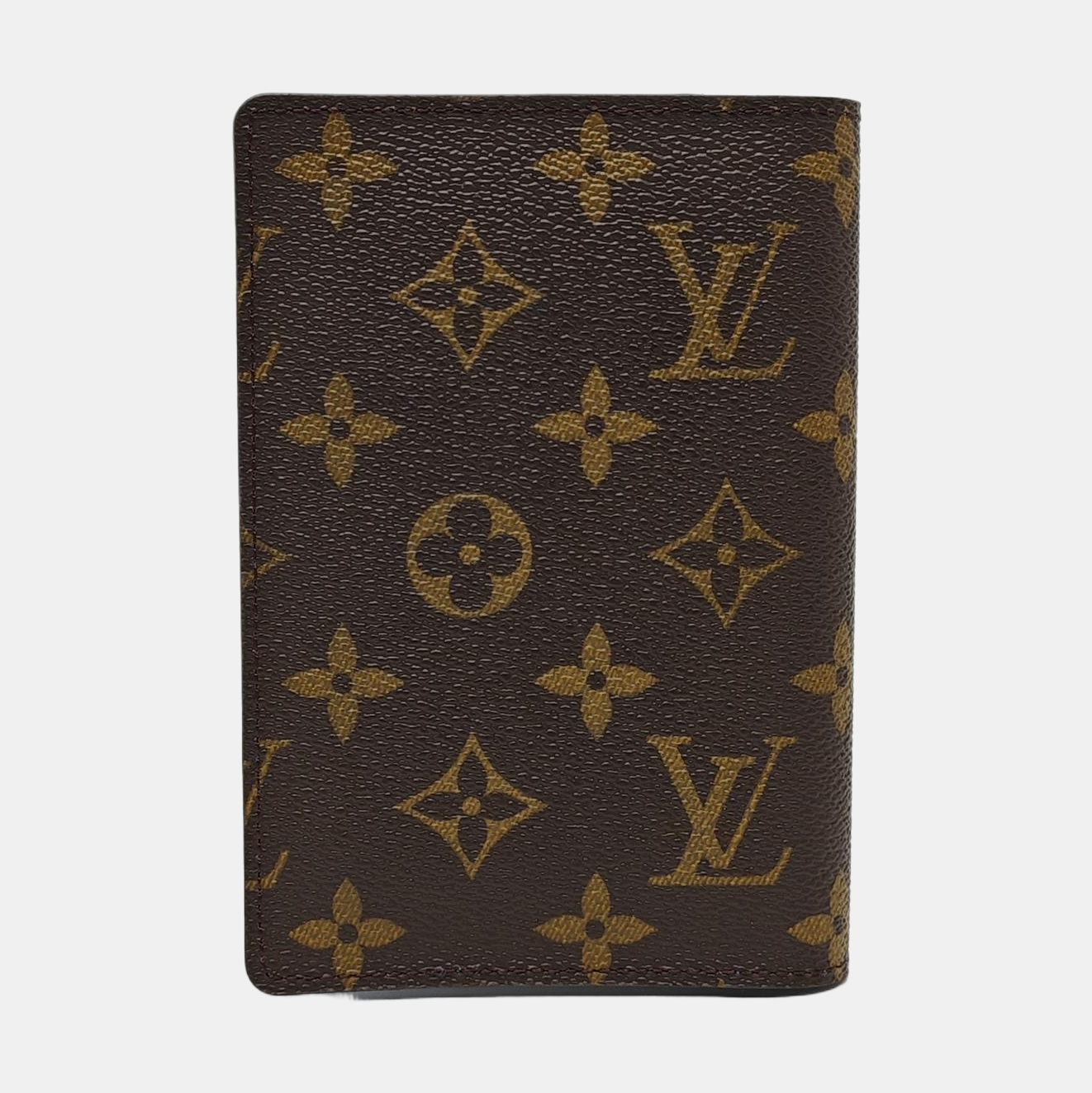 Monogram Coated Canvas Wallet Brown