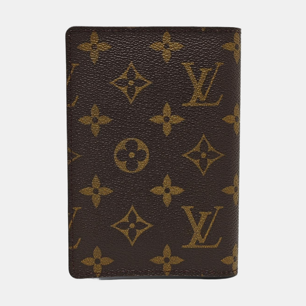 Monogram Coated Canvas Wallet Brown