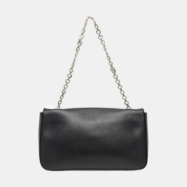 Calfskin Top Handle Bag Black