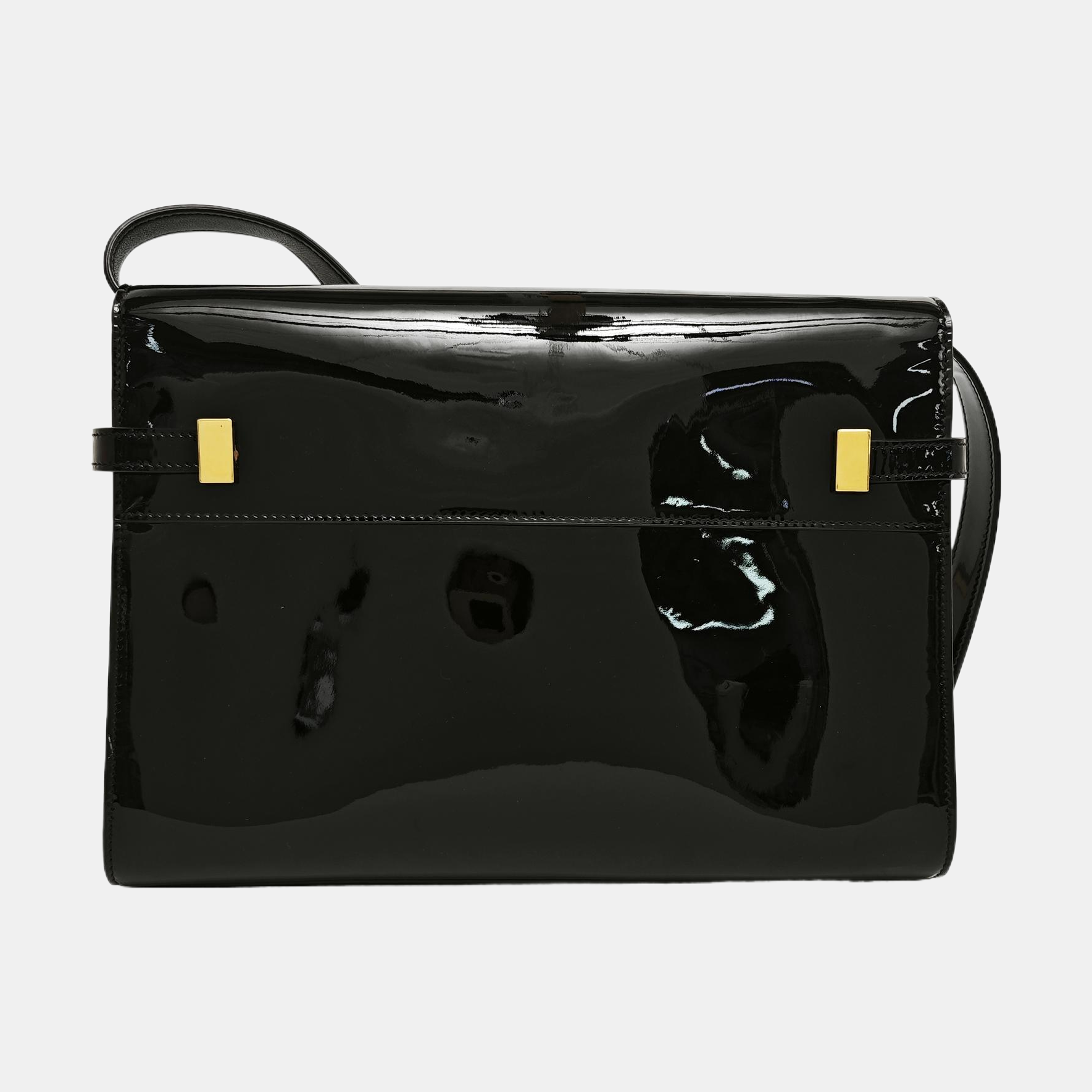 MANHATTAN Medium Patent Leather Black