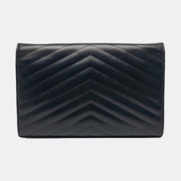 MONOGRAM Medium Chevron Calfskin Black