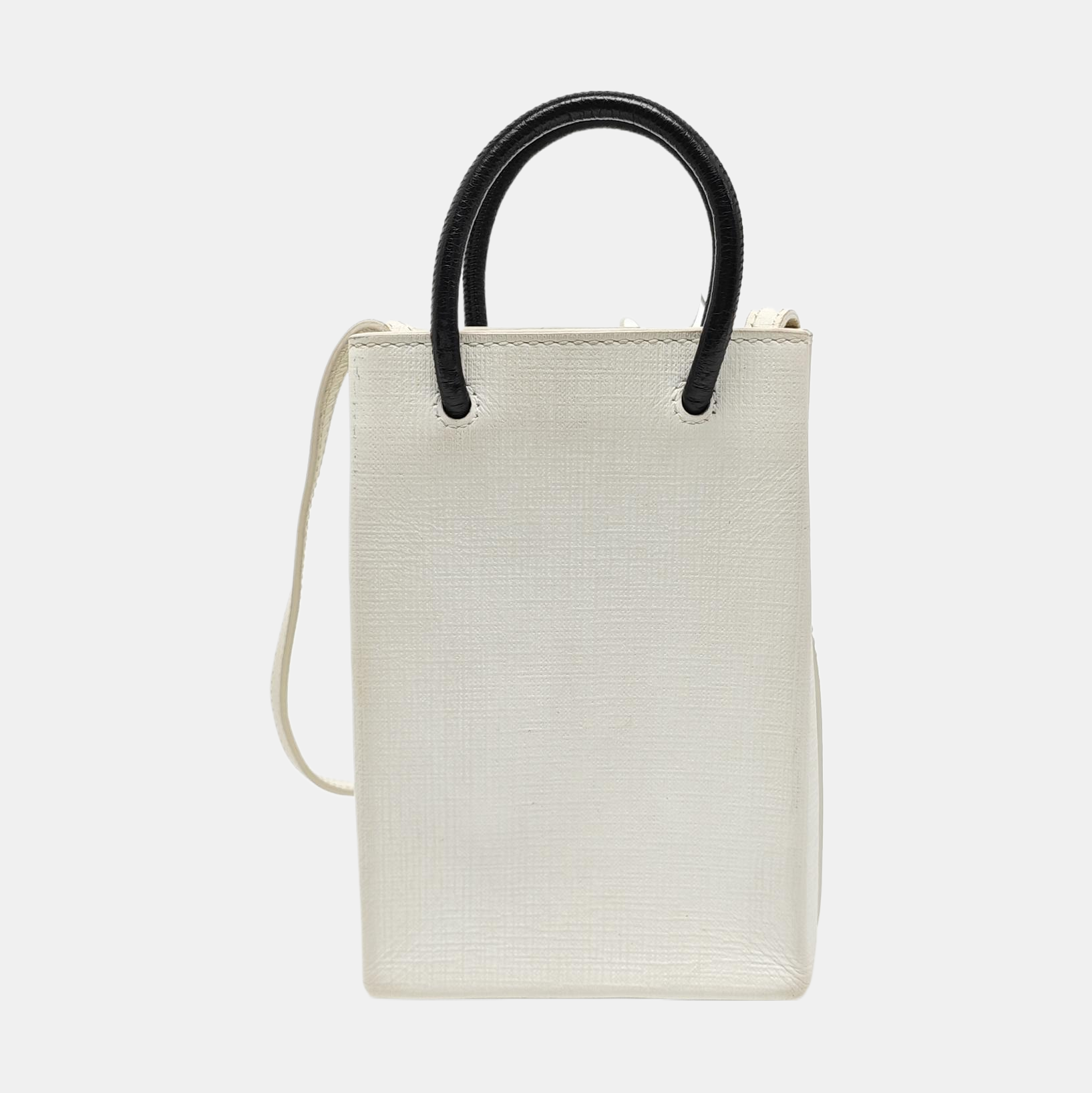 Shopping Bag Calfskin White