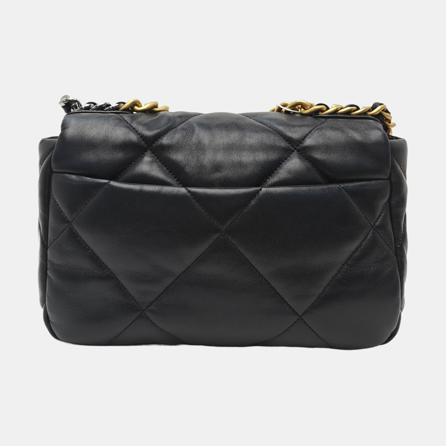 CHANEL 19 Small Quilted Lambskin Black