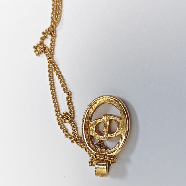 Petit CD Metal Gold Necklace