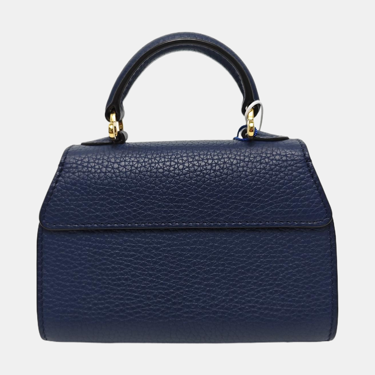 Calfskin Shoulder Bag Mini Blue