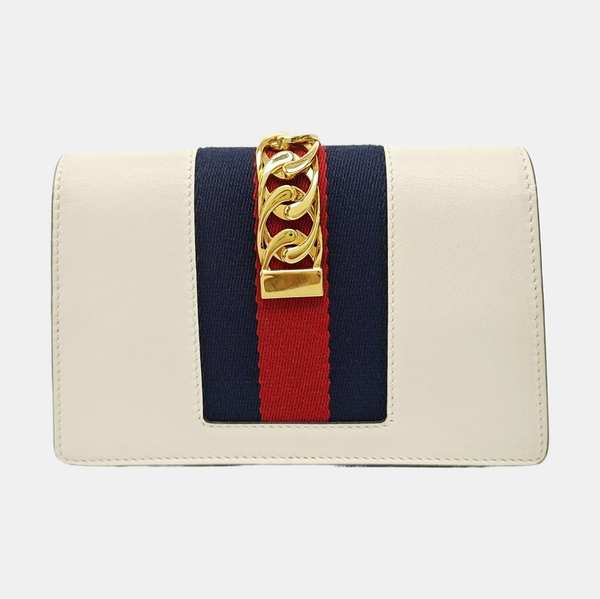 Sylvie Super Mini Calfskin White