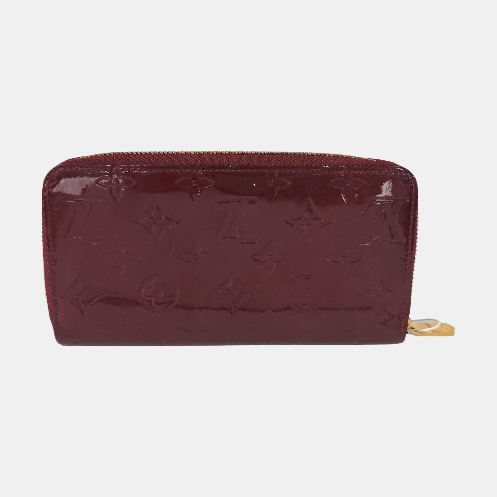 ZIPPY Monogram Patent Leather Red Wallet