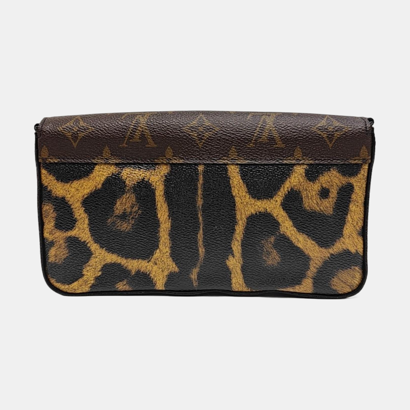 FÉLICIE Monogram Coated Canvas Brown